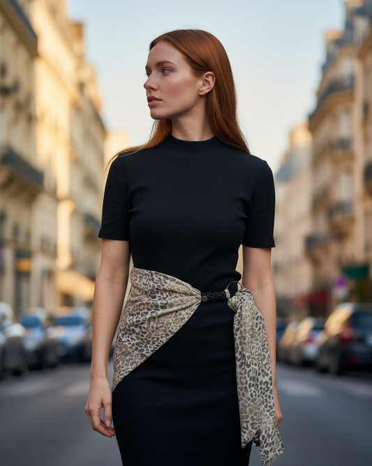 Kapri Aanimal print negro