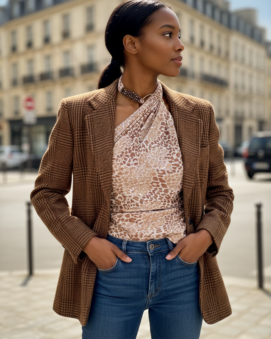 Kapri Aanimal print marrón